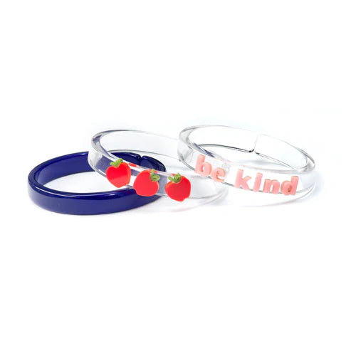 Apple Be Kind Bangles by Lilies & Roses