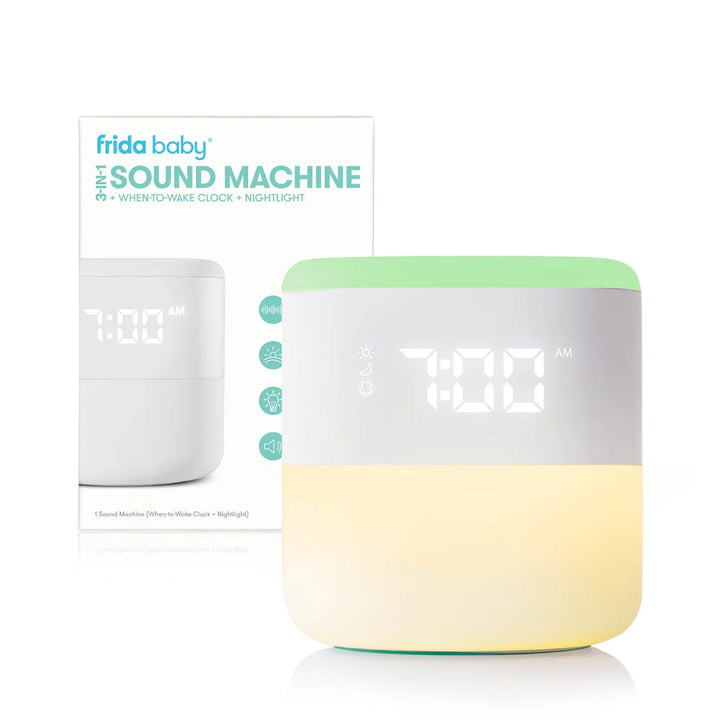 Babesta  3-in-1 Sound Machine + When-to-Wake Clock + Nightlight by Frida baby