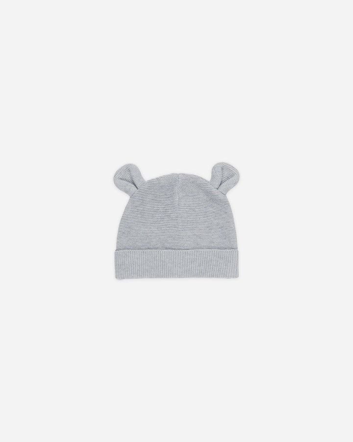 Babesta Baby Bear Beanie Heathered Dusty Blue