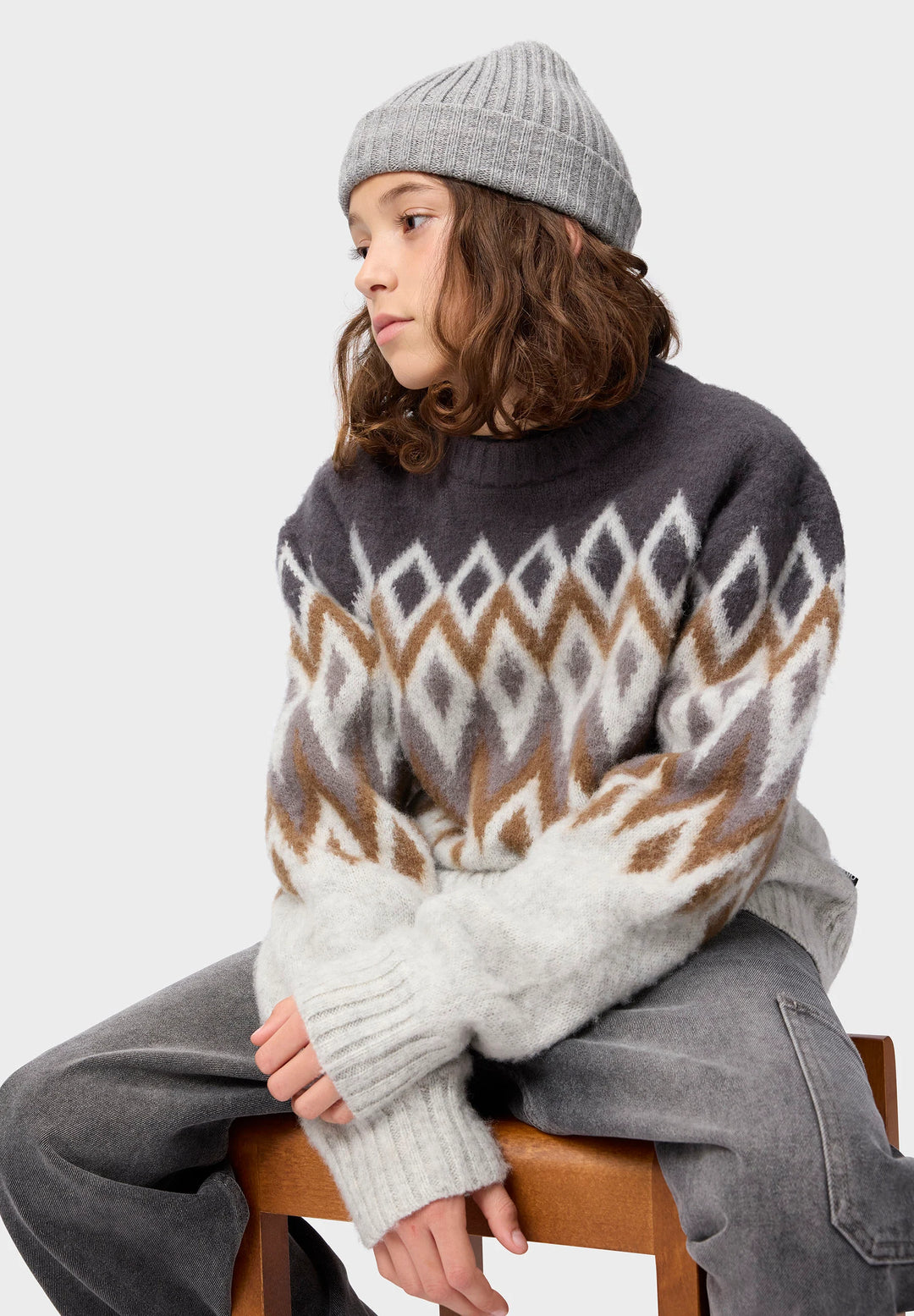 Babesta Baes Nordic Sweater - Nordic Stone by Molo