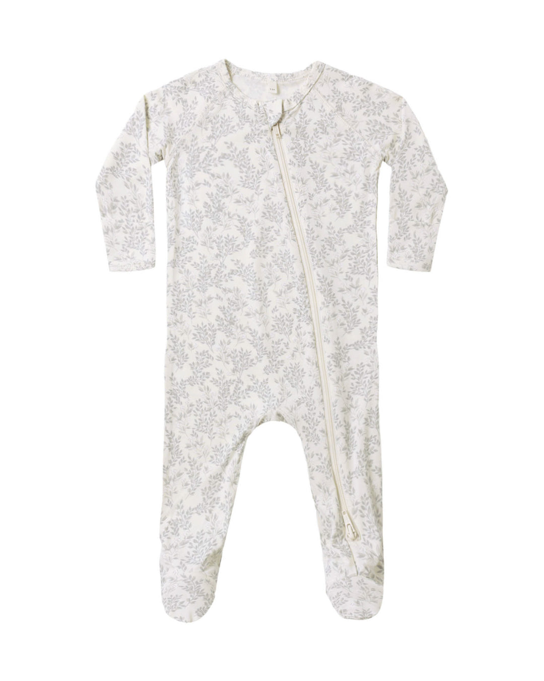 Babesta Bamboo Zip Footie Cloud Floral by Quincy Mae