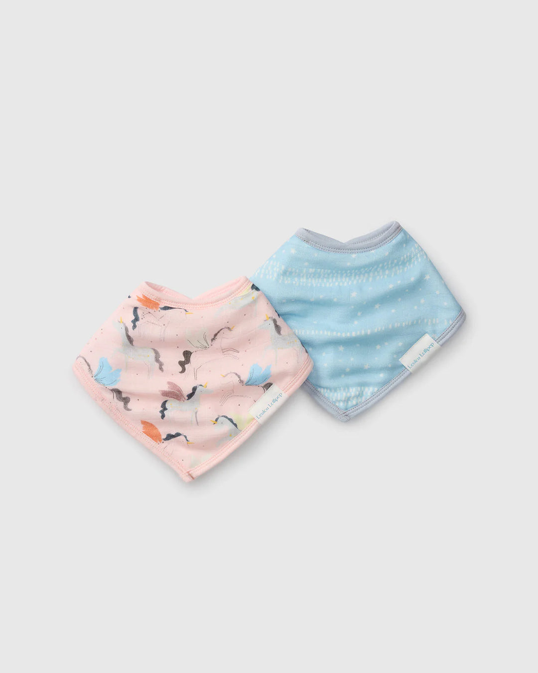 Babesta Bandana Bib Set - 2 Pack Unicorn Ballet by Loulou Lollipop