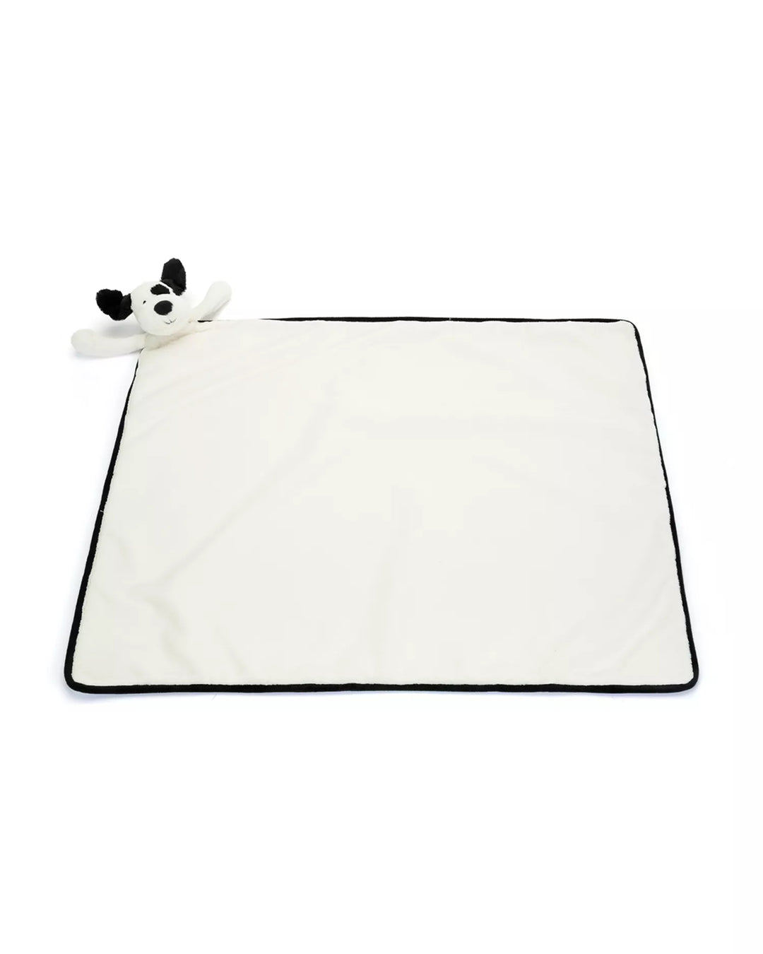 Babesta Bashful Black & White Puppy Blankie by Jellycat