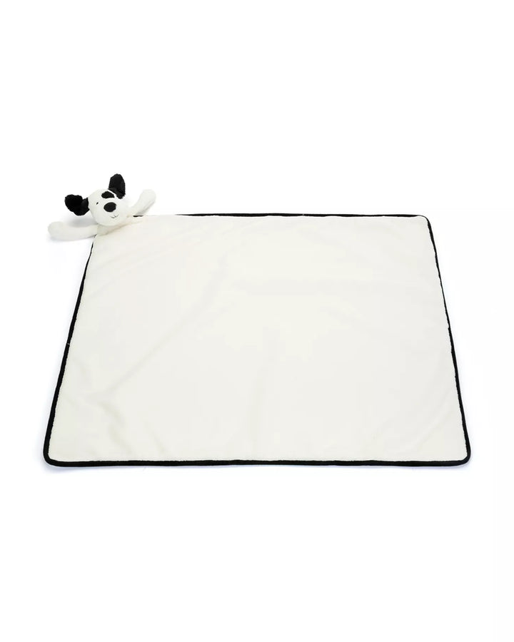 Babesta Bashful Black & White Puppy Blankie by Jellycat