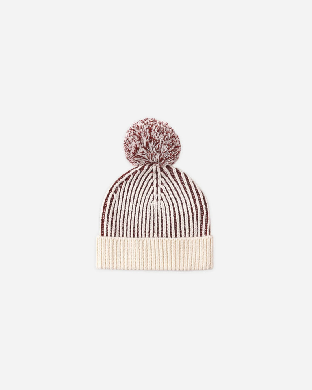 Babesta Beanie Black Cherry Stripe by Quincy Mae