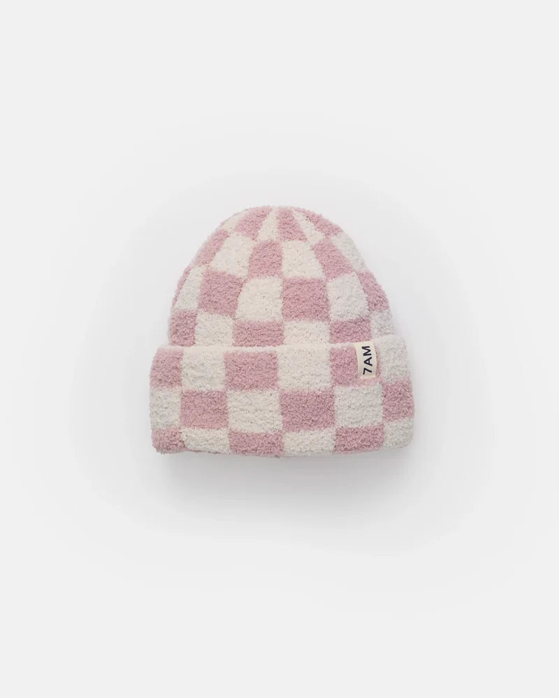 Babesta Beanie Checkers Fuzzy by 7AM Enfant