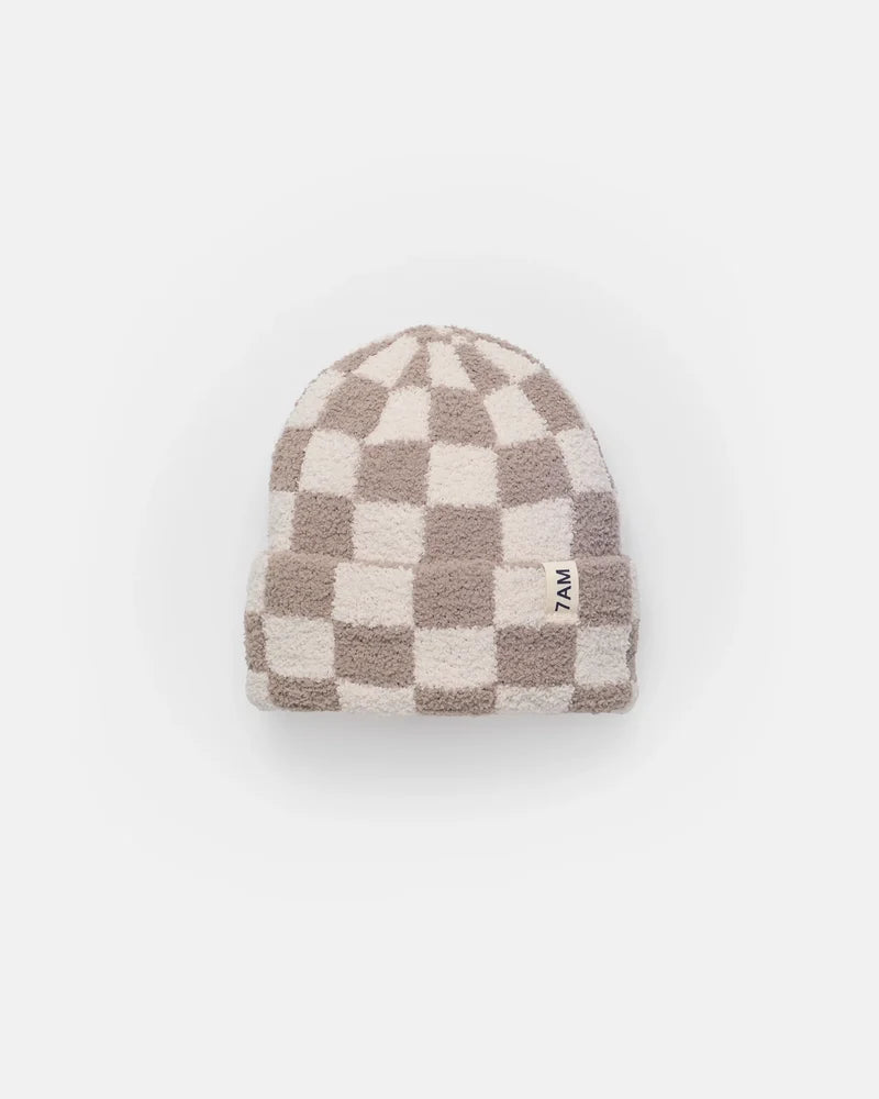Babesta Beanie Checkers Fuzzy by 7AM Enfant