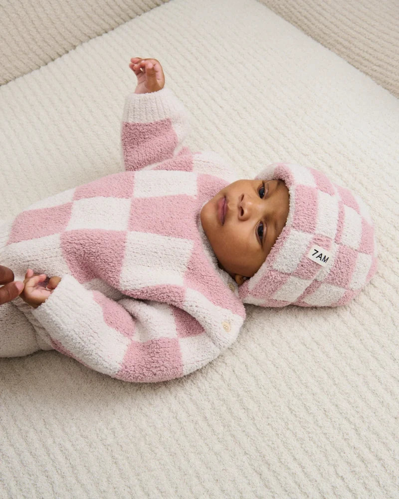 Babesta Beanie Checkers Fuzzy by 7AM Enfant