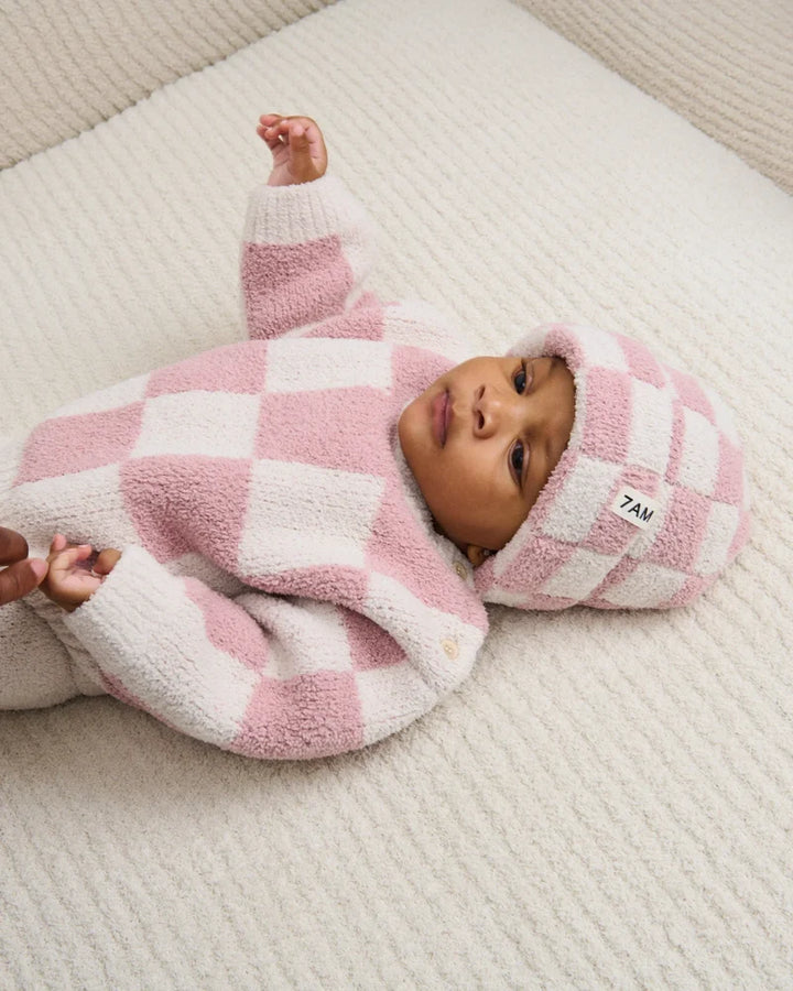 Babesta Beanie Checkers Fuzzy by 7AM Enfant