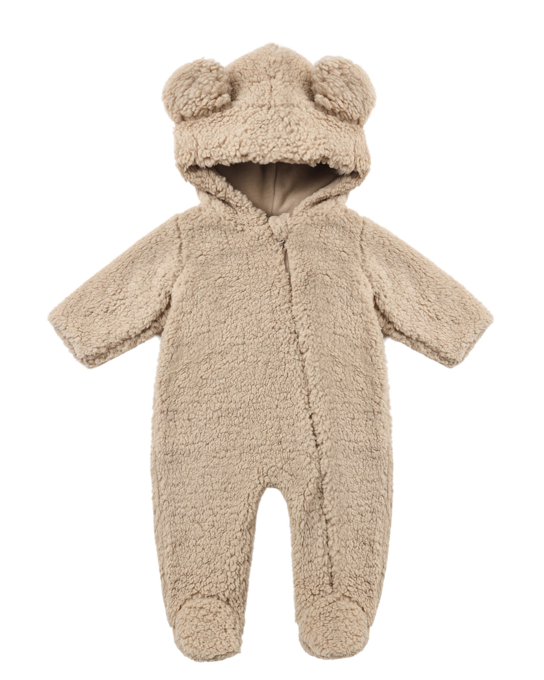 Bear Jumpsuit Latte by Quincy Mae