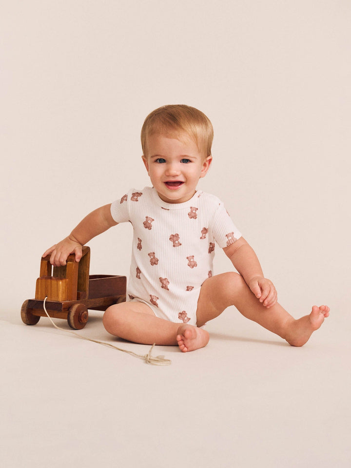 Babesta Beary Snuggly Newborn Romper by Huxbaby