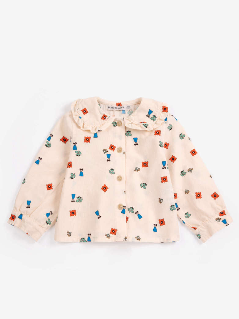 Babesta Blossom All Over Woven Blouse by Bobo Choses
