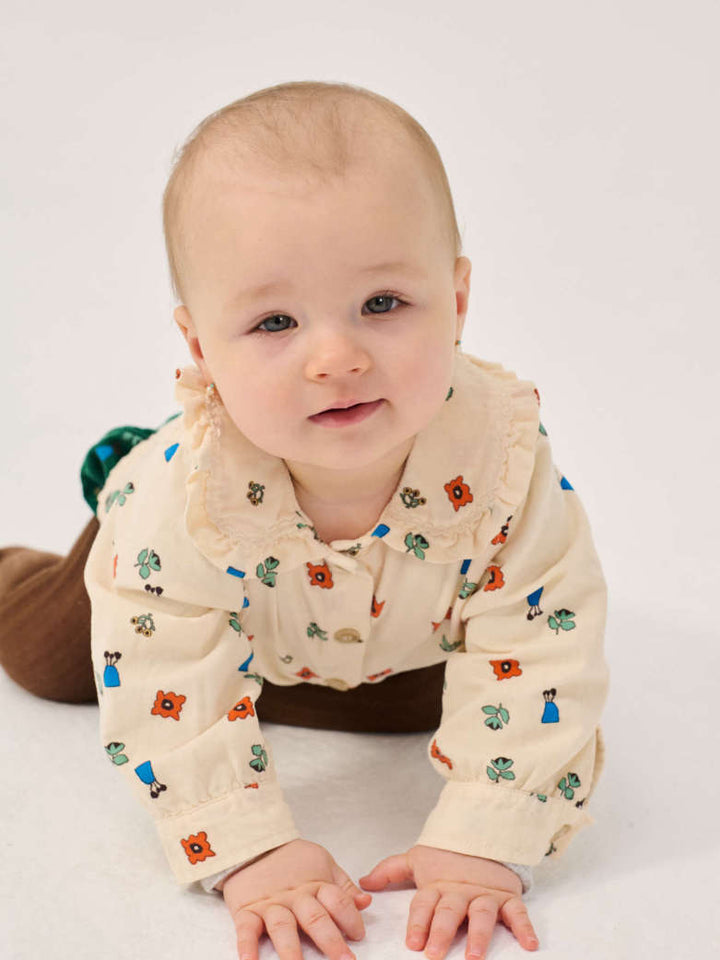 Babesta Blossom All Over Woven Blouse by Bobo Choses