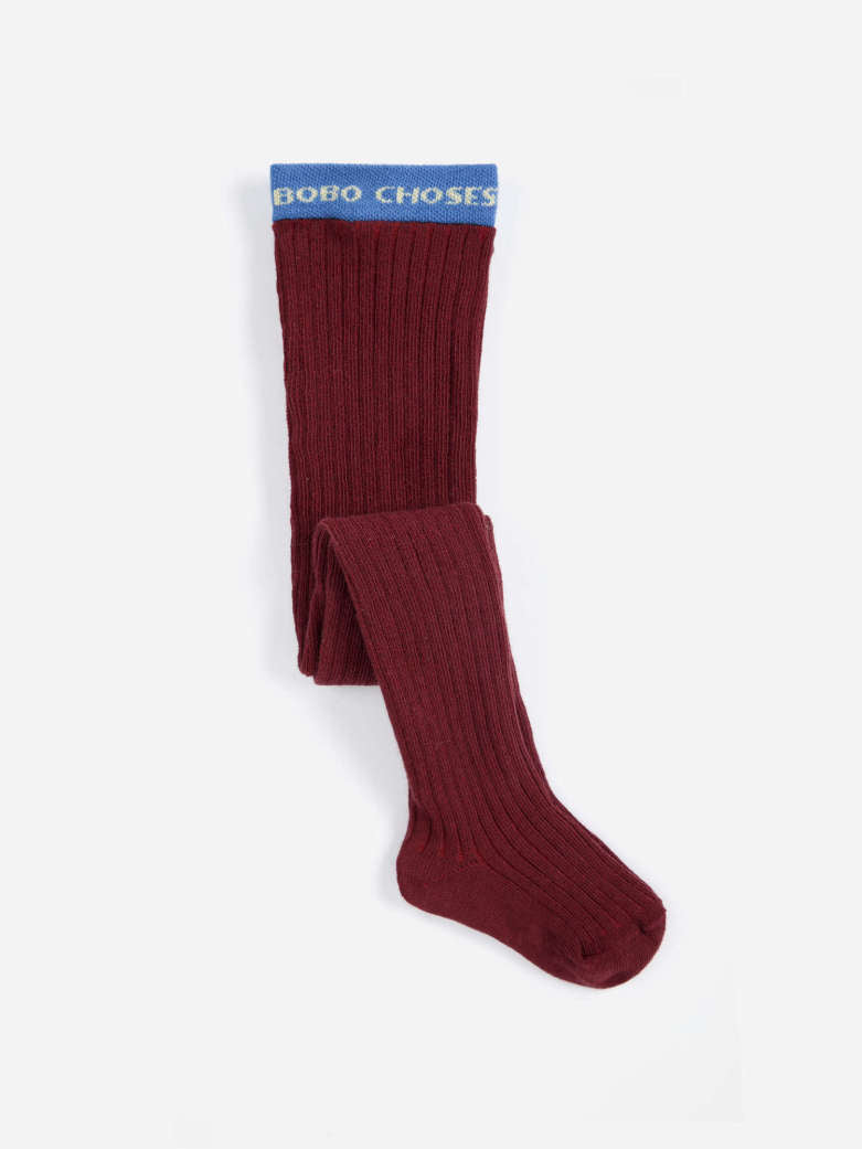 Babesta Bobo Choses Ribbed Tights by Bobo Choses