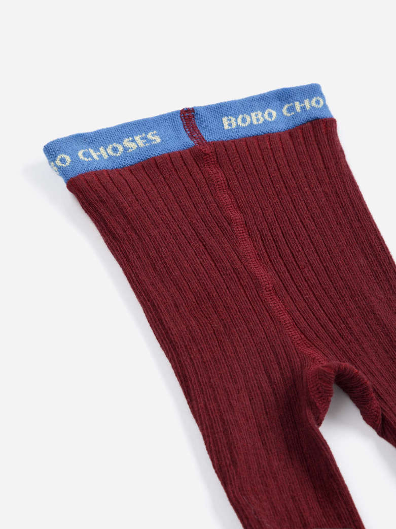 Babesta Bobo Choses Ribbed Tights by Bobo Choses