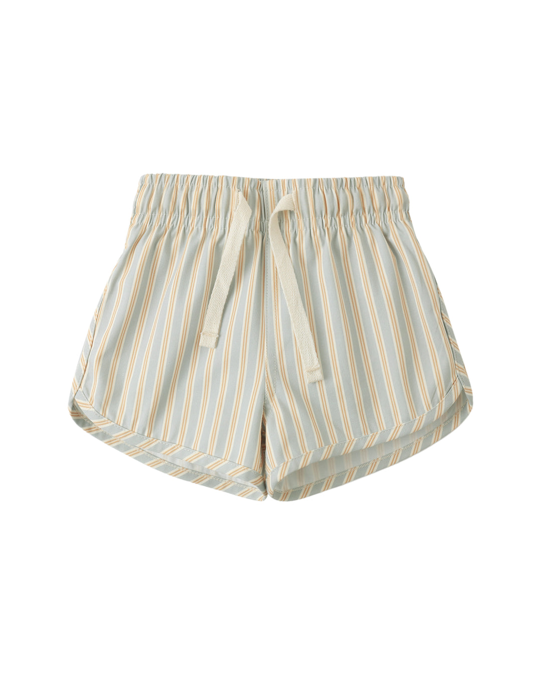 Babesta Boys Swim Short - Blue Butterscotch Stripe by Quincy Mae