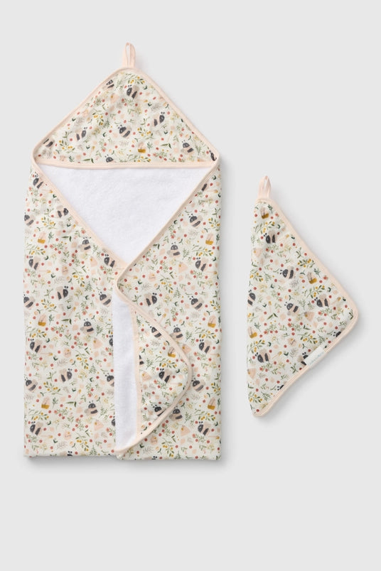 Babesta Bumble Bees Hooded Towel Set by Loulou Lollipop