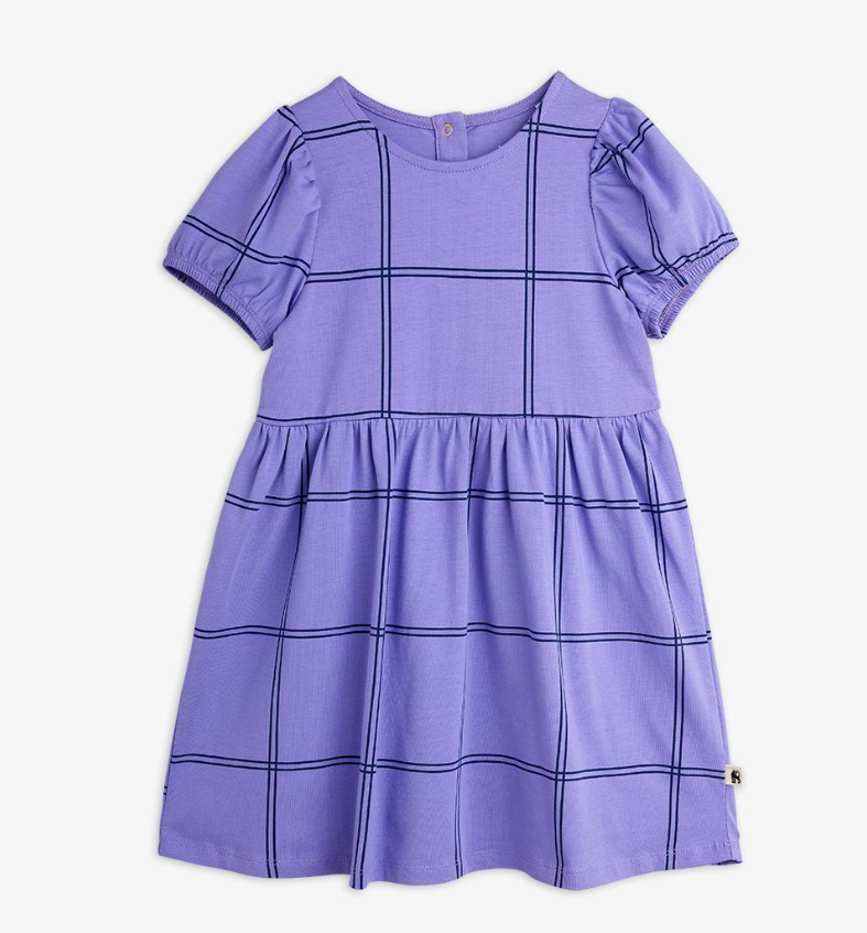  Check AOP Dress by Mini Rodini 