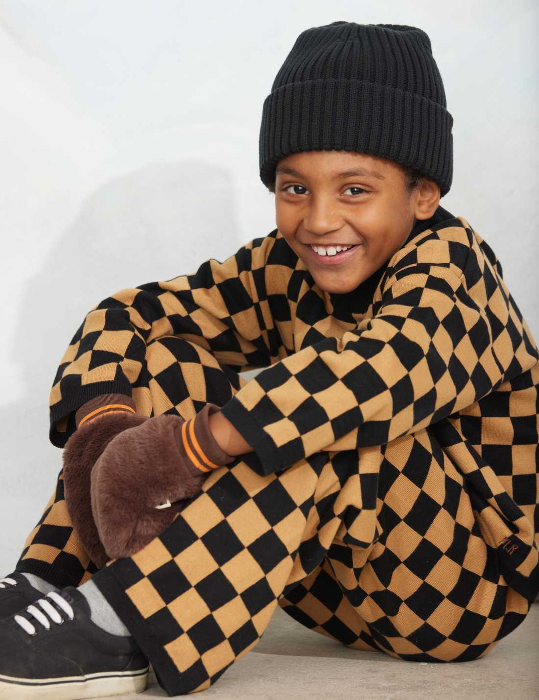 Babesta_Chess_Check_Knitted_Sweater_Brown_by_Mini_Rodini
