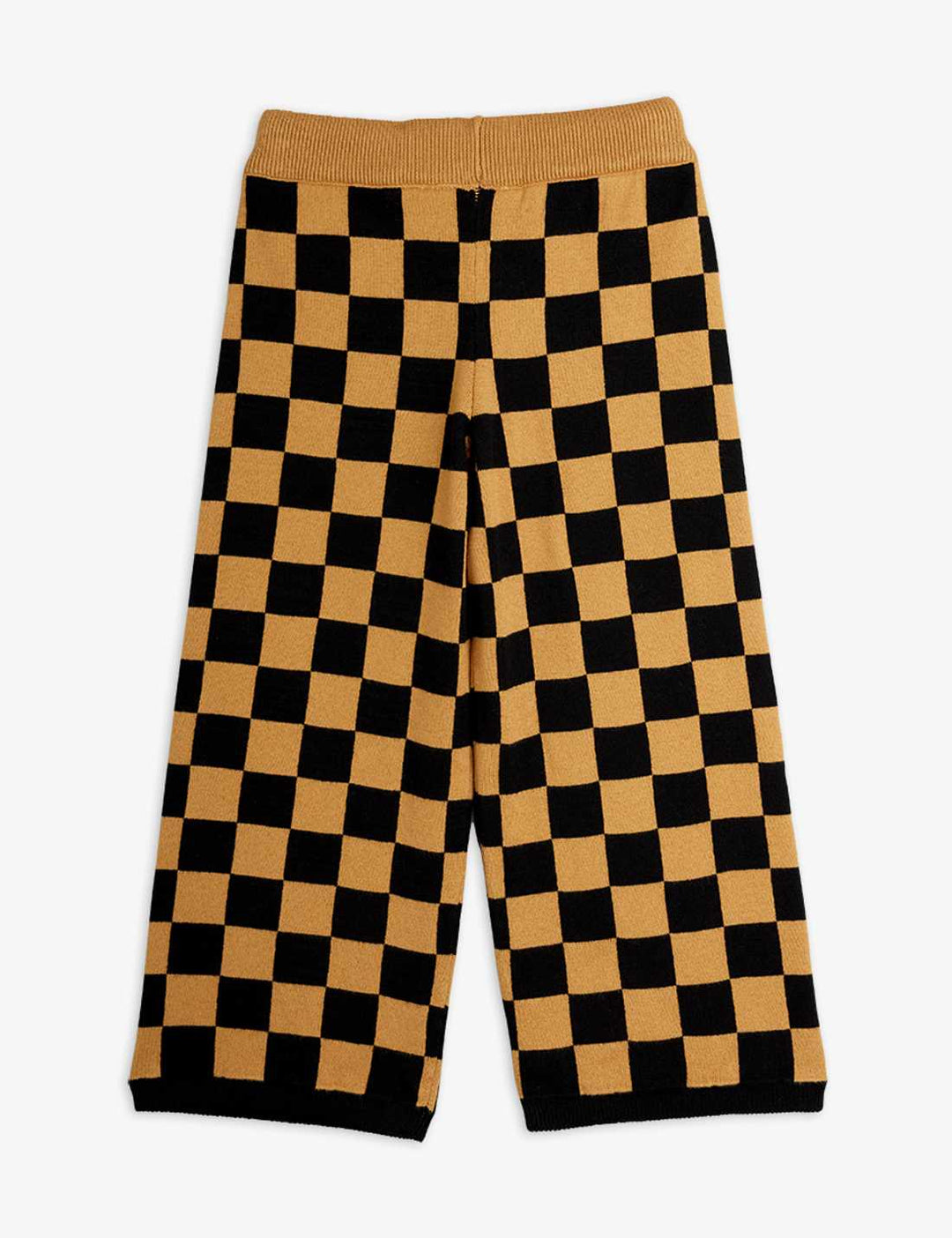 Babesta Chess Check Knitted Trouser Brown by Mini Rodini