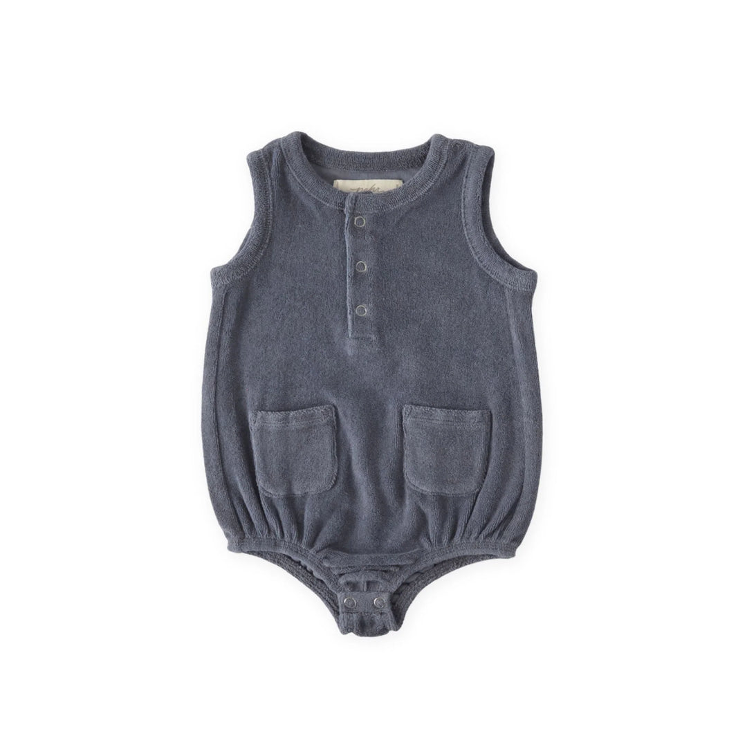 Babesta Classic Terry Pocket One-Piece - Ocean by Pehr