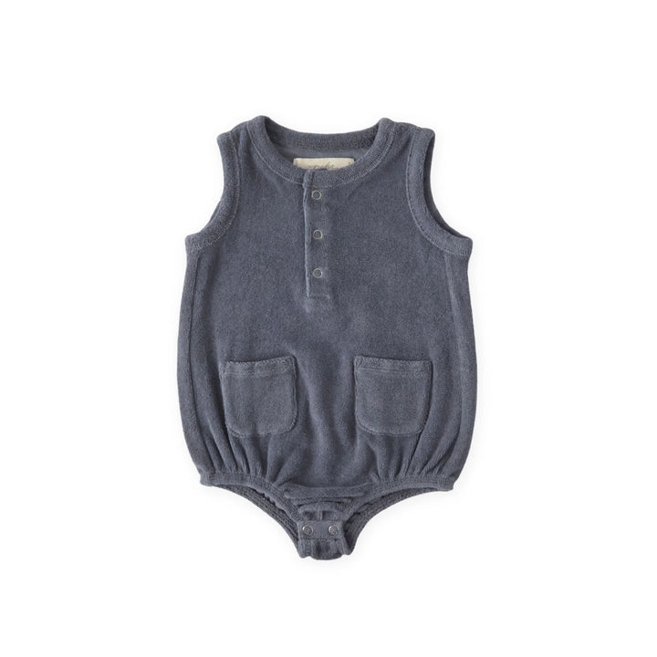 Babesta Classic Terry Pocket One-Piece - Ocean by Pehr