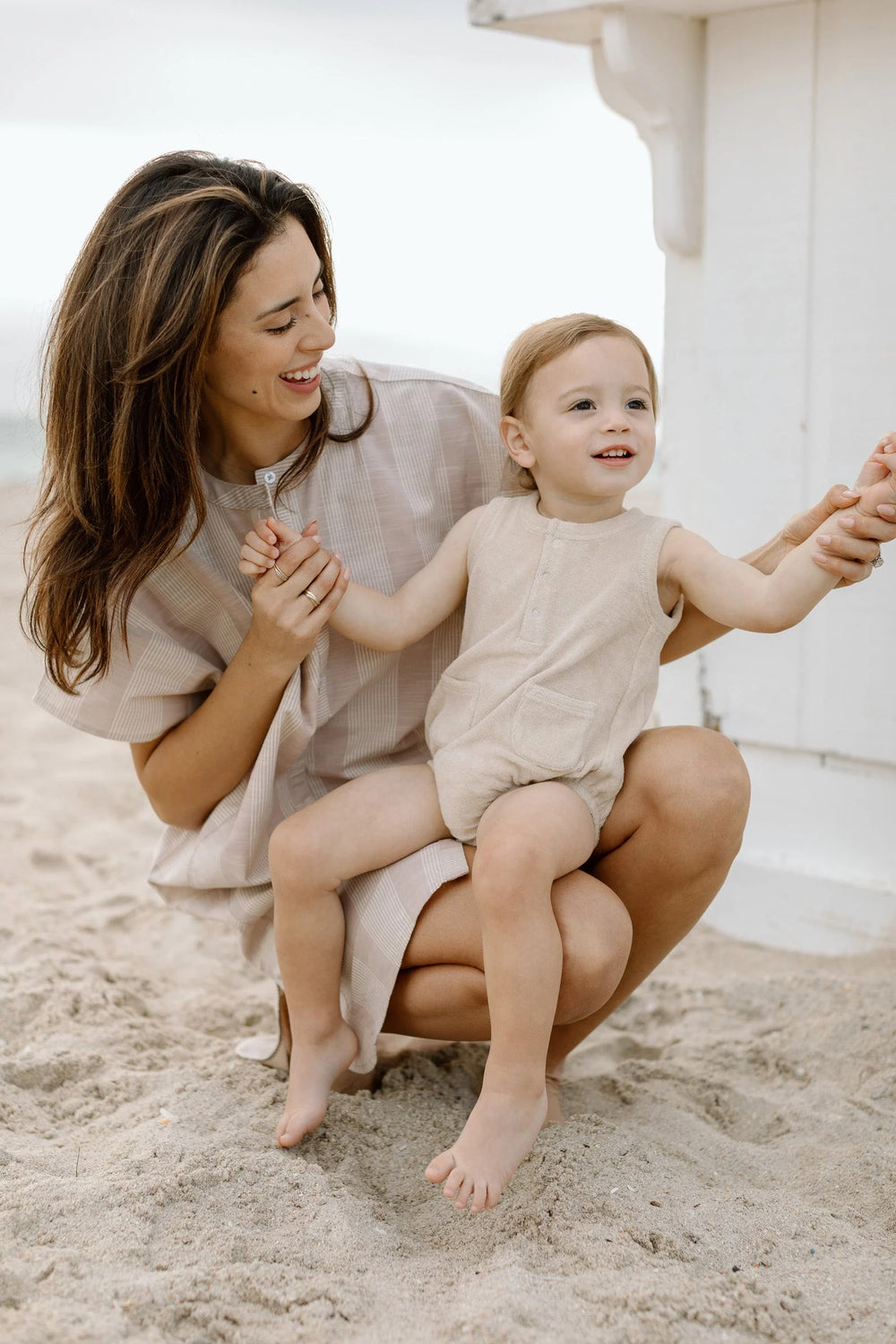 Babesta Classic Terry Pocket One-Piece - Sand by Pehr