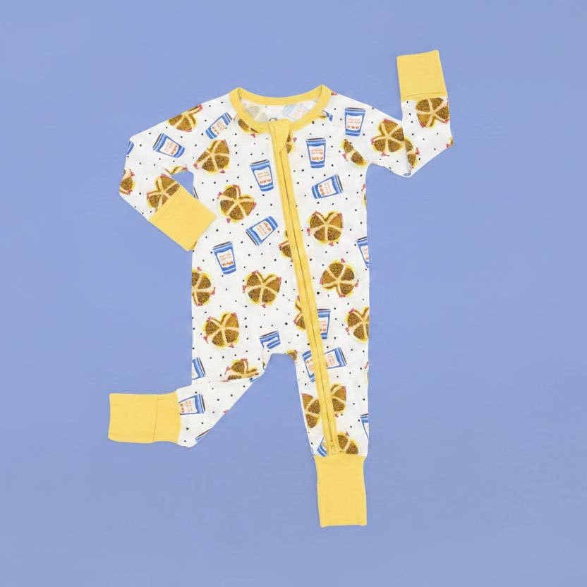 Babesta Coffee BEC Zippered Bamboo Pajama by PiccoliNY 