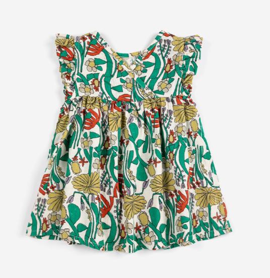 Babesta  Color Herbalist All Over Woven Dress by Bobo Choses 