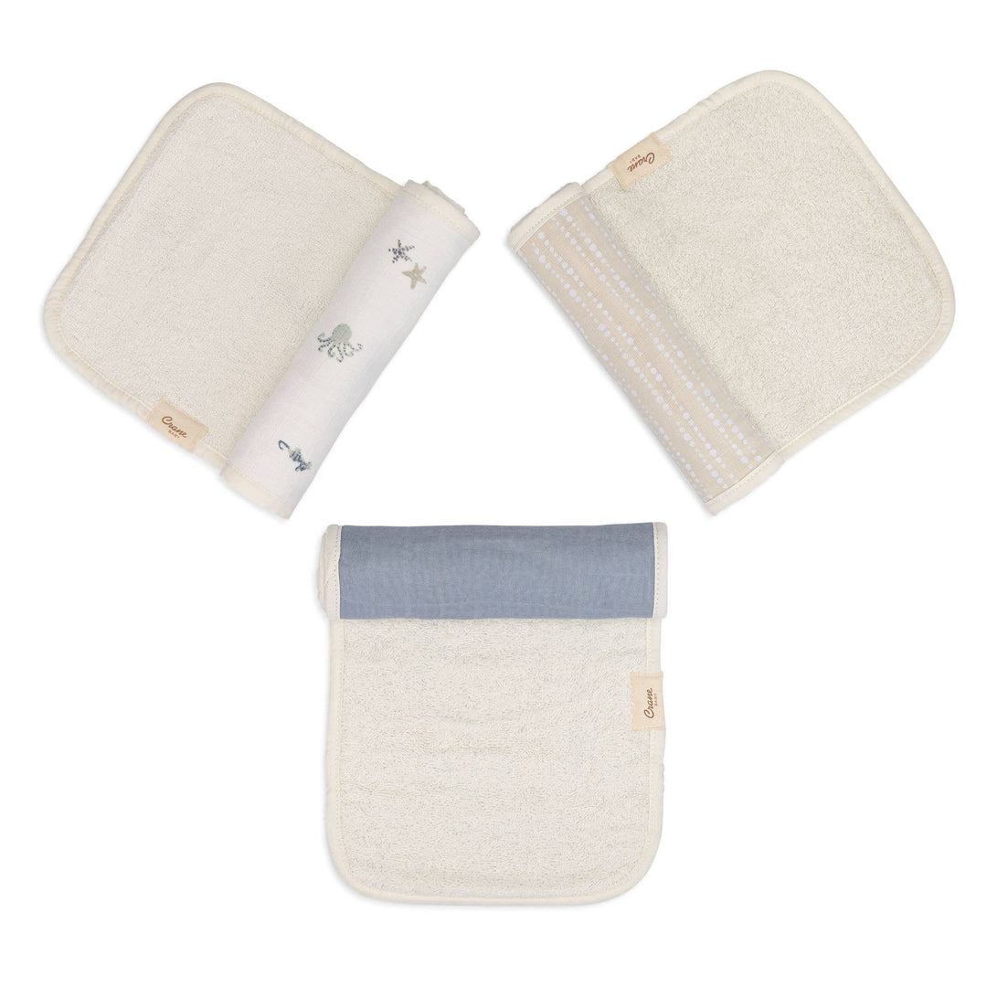 Babesta Cove 3-pc. Baby Burp Cloth Set by Crane Baby