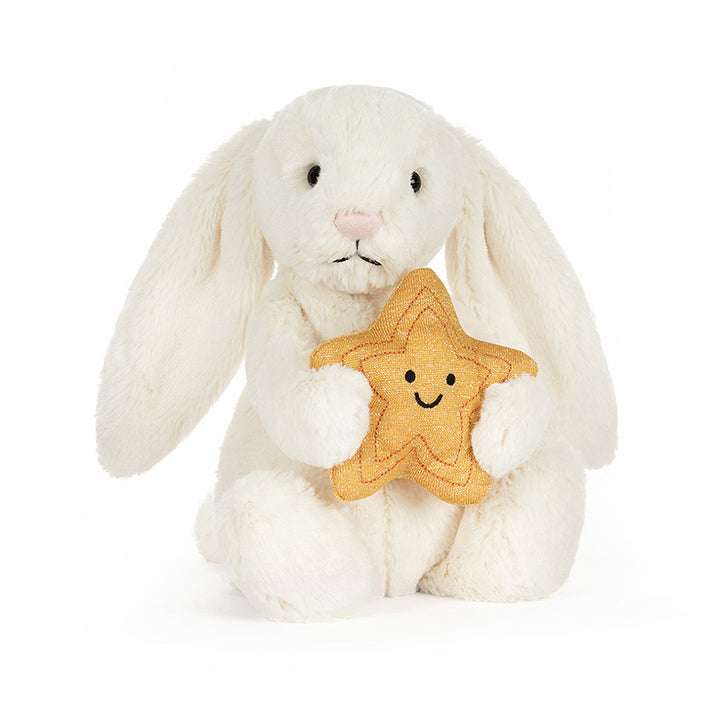 Babesta Cream_Bunny_with_Star by Jellycat