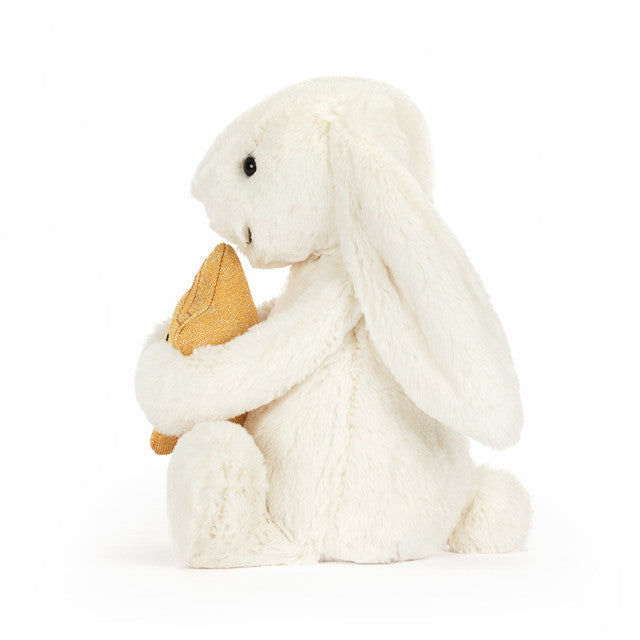 Babesta Cream_Bunny_with_Star by Jellycat