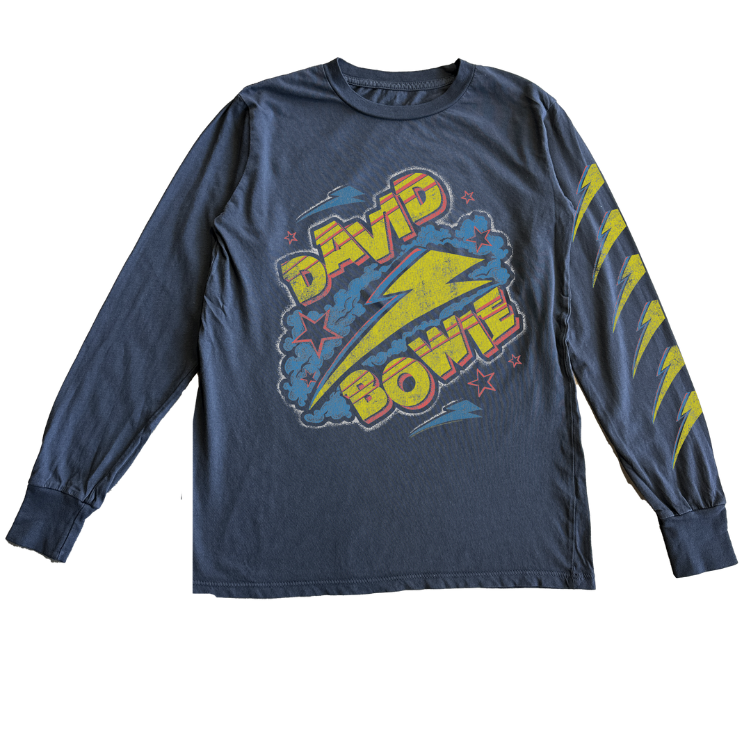 Babesta David Bowie Bolts and Stars Tee by Rowdy Sprout