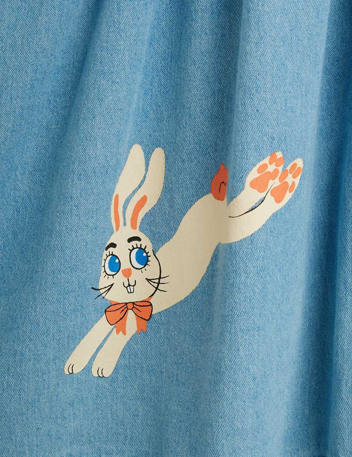 Babesta Denim Rabbit Woven Dress by Mini Rodini