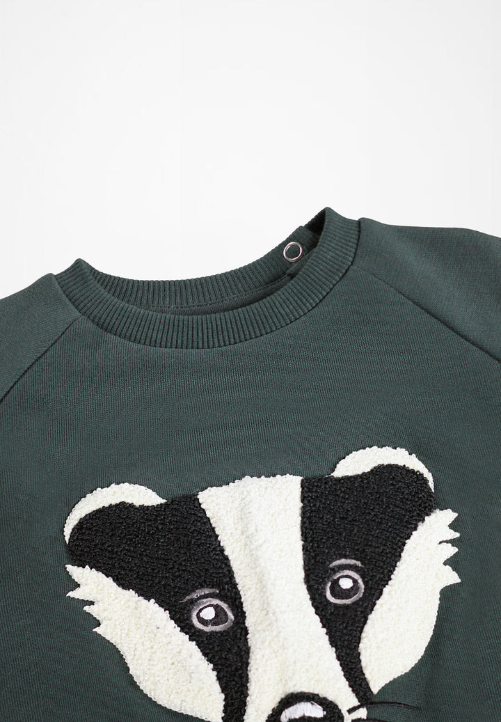 Babesta Disc Sweatshirt Taxus by Molo 