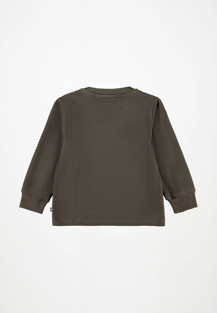 Babesta Eloy Felt Bear Long Sleeve Shirt by Molo