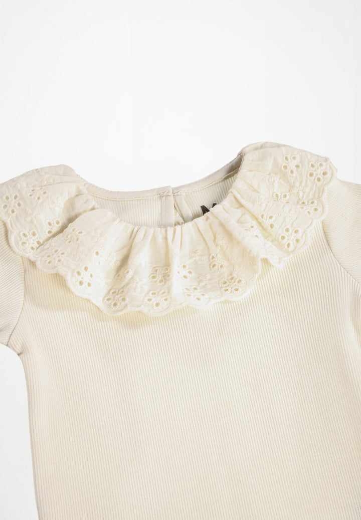 Babesta Faye Bodysuit White Noise by Molo