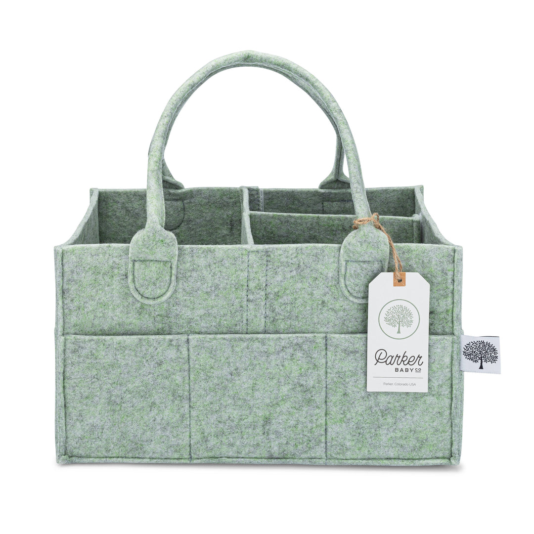 Babesta Felt Diaper Caddy - Sage by Parker Baby Co