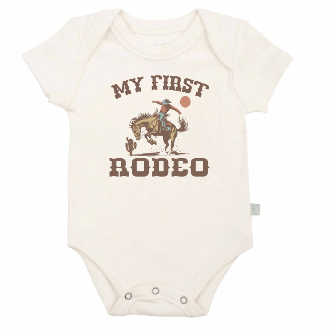 Babesta "First Rodeo" Graphic Bodysuit by Finn + Emma