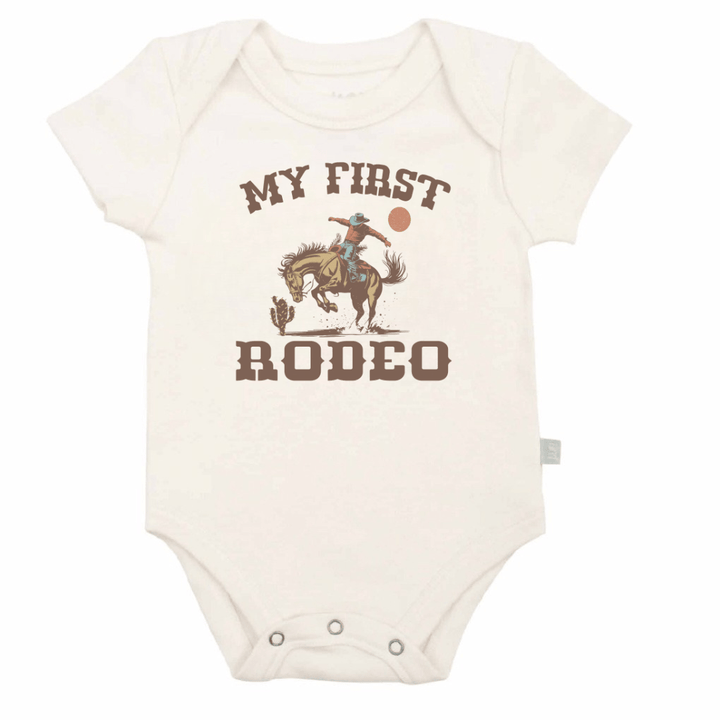 Babesta "First Rodeo" Graphic Bodysuit by Finn + Emma