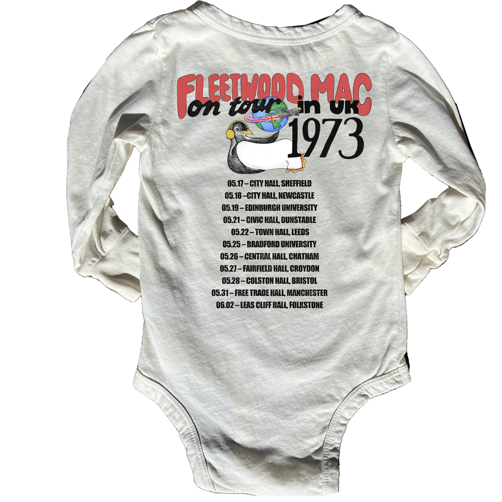 Babesta Fleetwood Mac Penguin 1973 Onesie by Rowdy Sprout