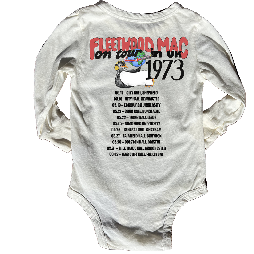 Babesta Fleetwood Mac Penguin 1973 Onesie by Rowdy Sprout