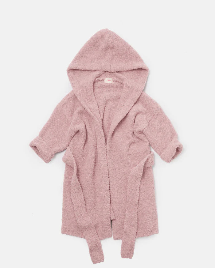 Babesta Fuzzy Robe - Ash Rose by 7AM Enfant