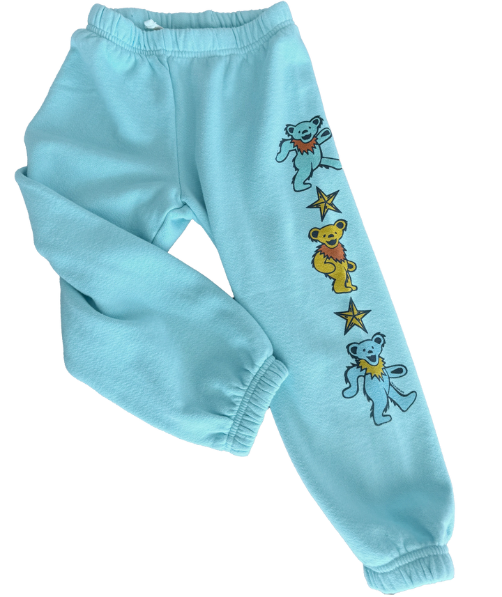 Babesta Grateful Dead Cosmic Bears Blue Sweatpants by Rowdy Sprout