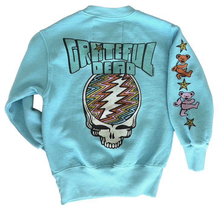 Babesta Grateful Dead Cosmic Bears Blue Sweatshirt by Rowdy Sprout