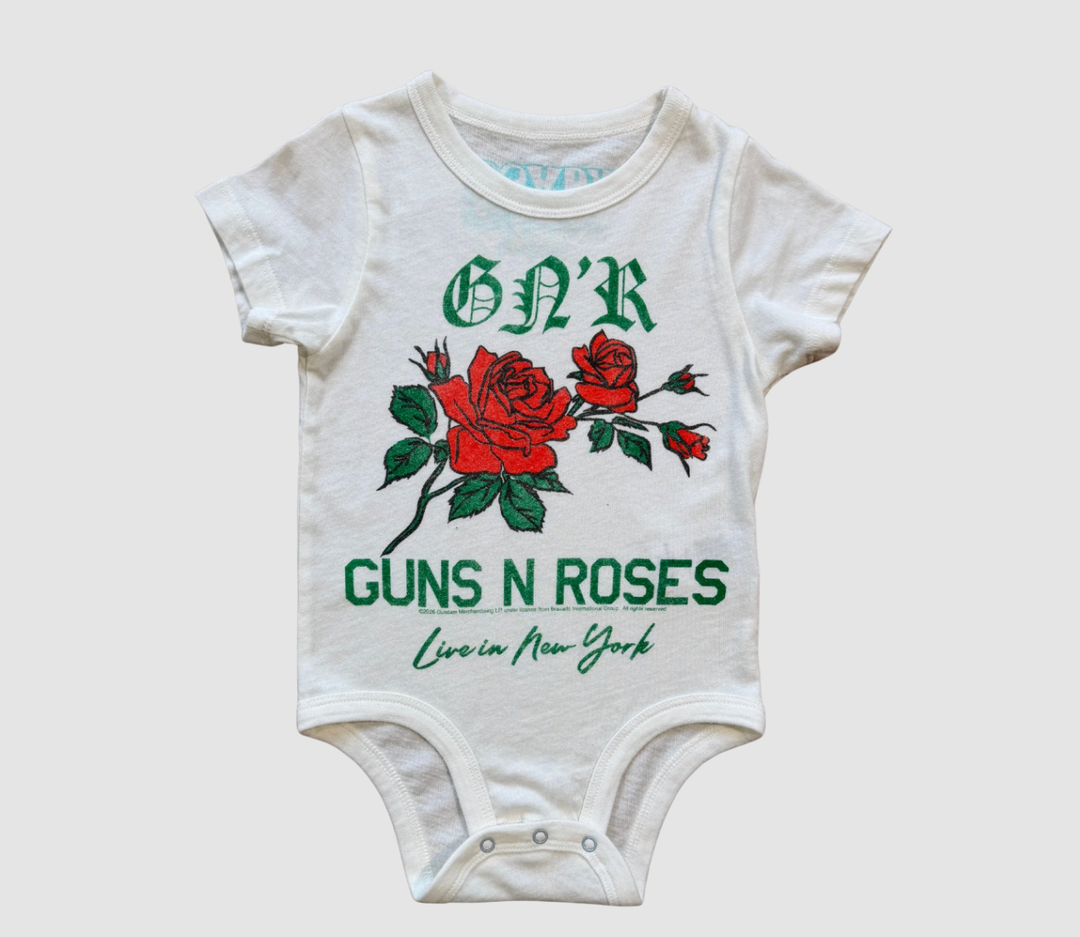Babesta Guns N’ Roses Live Onesie by Rowdy Sprout 