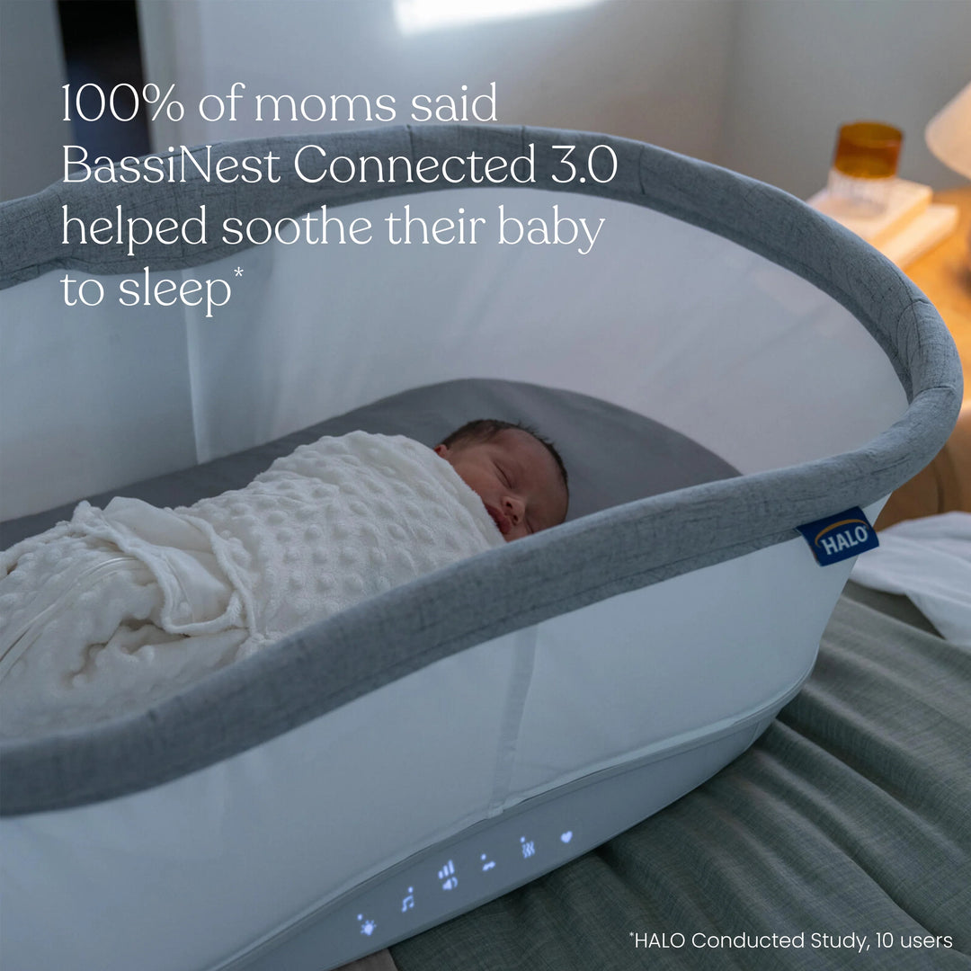 Babesta Halo Sleep BassiNest Connected Swivel Sleeper 3.0 Smart Bassinet