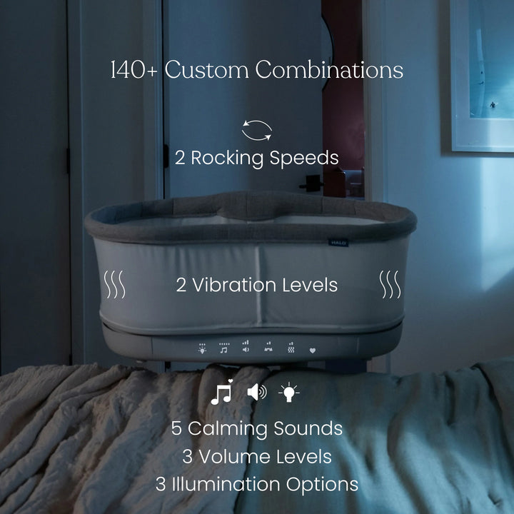 Babesta Halo Sleep BassiNest Connected Swivel Sleeper 3.0 Smart Bassinet