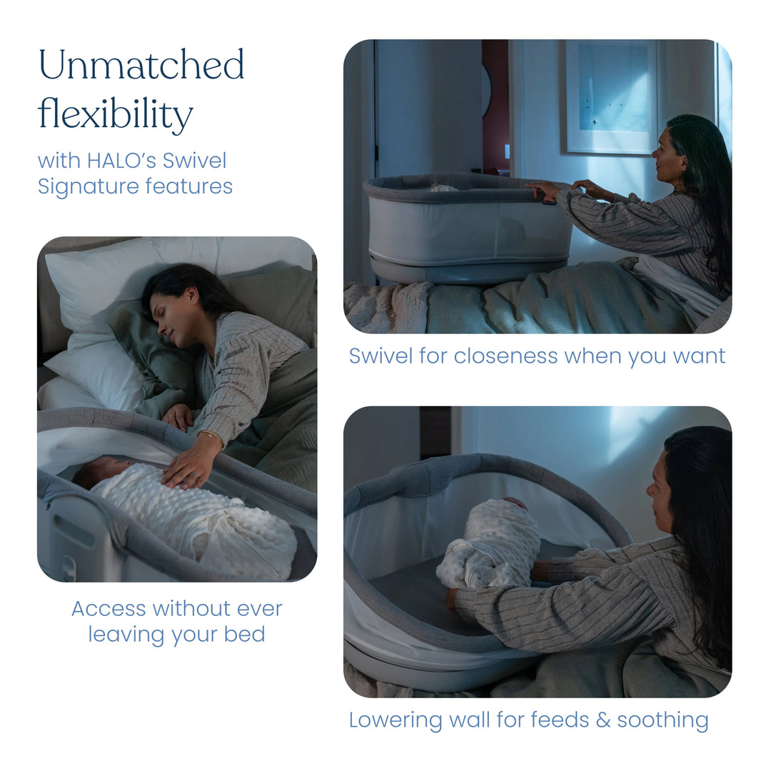 Babesta Halo Sleep BassiNest Connected Swivel Sleeper 3.0 Smart Bassinet