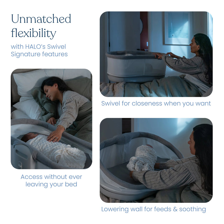 Babesta Halo Sleep BassiNest Connected Swivel Sleeper 3.0 Smart Bassinet